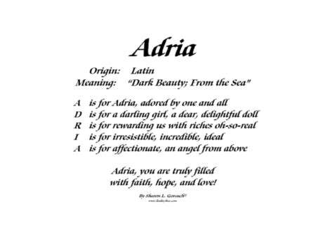 adria name meaning